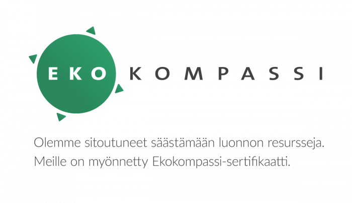 Ekokompassi-logo ja tekstiä.